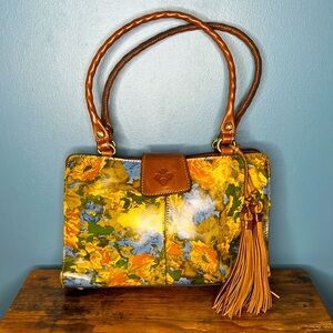 New Patricia Nash Wildflower Satchel Bag